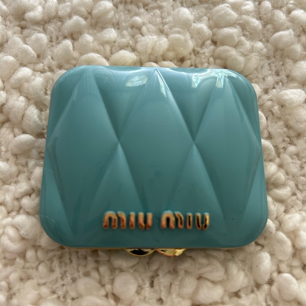 LAST ONE!!!!!! NEW MIU MIU Tiffany mini compact pocket … Unopened